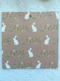 Easter Bunny With Love Blanket Throw