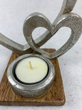 Valentine Two Hearts Votive Candle Holder
