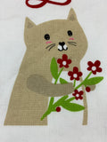 Valentine Cat Spending 9 Lives With You Kitchen Towels