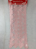 Valentine Pink Lace Hearts Table Runner