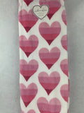 Valentine Hearts in Tiers of Pink Colors Plush Blanket Throw