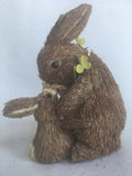 Easter Sisal Medium Mother and Baby Bunny