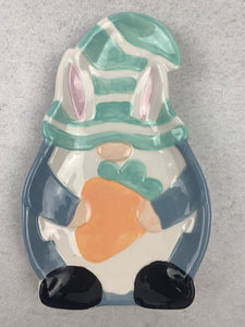 Easter Gnome Holding Carrot or Egg Spoon Rest