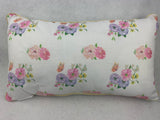 Easter Bunnies with Flowers and Butterflies Pillow