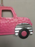 Easter Metal Truck Carrying Eggs Wall Hanging