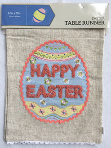 Easter Egg With Happy Easter Table Runner