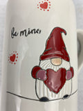 Valentine Be Mine Gnome Holding Heart Mug