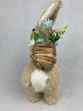 Easter Large Bunny Carrying Backpack with Flowers