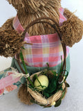 Easter Sisal Girl Bunny Holding Basket