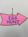 Easter Egg Hunt Metal Yard Stake or Sign