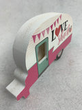 Valentine Love Shack Mobile Home Block Sitter