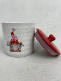 Valentine Cupid Gnome Ceramic Jar With Lid