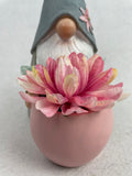 Easter Gnomes Holding Flowerpot Welcoming Spring