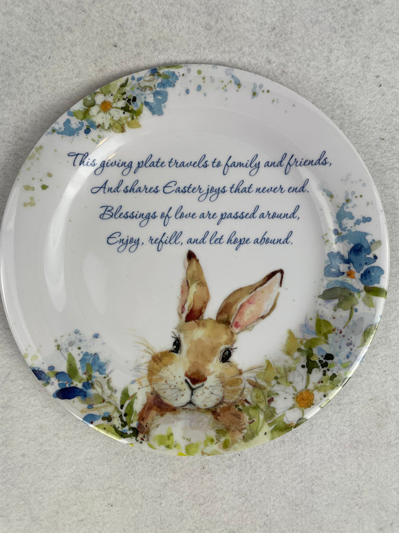 Easter Bunny Melamine Giving Plate