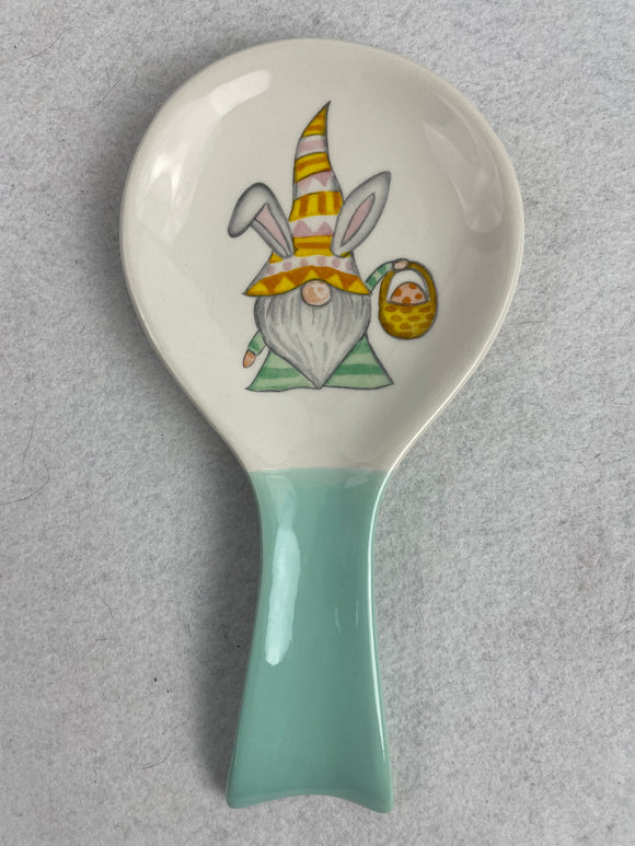 Easter Gnome Wearing Bunny Ears Spoon Rest