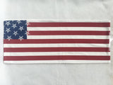 Patriotic American Flag With Starfish As Stars Table Runner