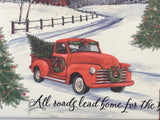 Christmas All Roads Lead Home For The Holidays Comfort Cushion Mat