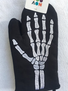 Halloween Skeleton Hands Set of 2 Kitchen Gloves