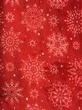 Christmas Sophisticated Snowflake Design Plush Sherpa Blanket Throw