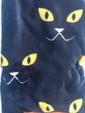Halloween Cat Eyes Velvet Plush Blanket Throw