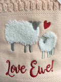 Valentine Love Ewe Hand Towel Set