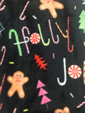 Christmas Holly Jolly Throw with Cozy Socks
