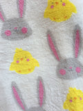 Easter Bunny and Chicks Blanket Throw
