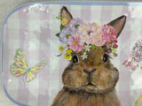 Easter Bunnies or Bunny with Duck Melamine Small Platter